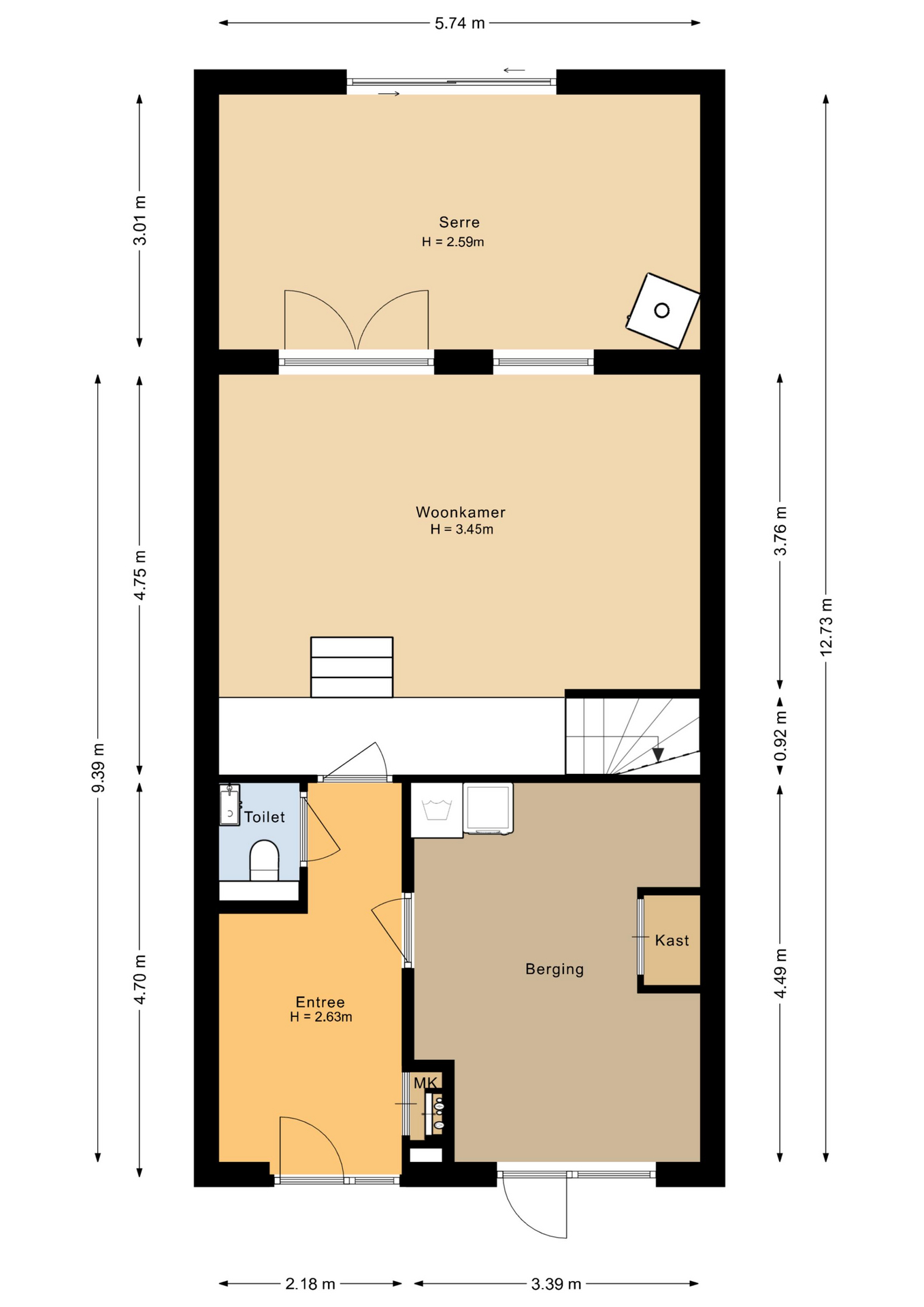 Haagwinde 19 - 8245 HW - lelystad-plattegrond-1